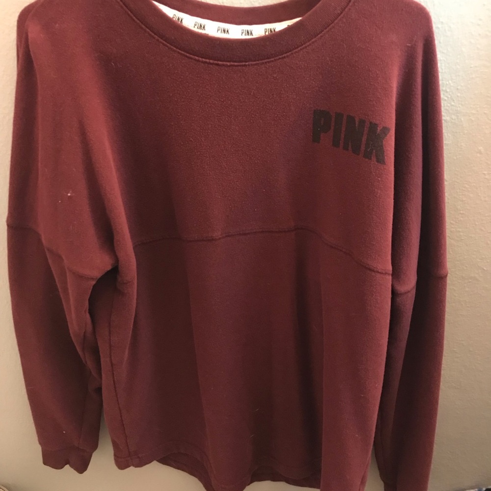 PINK Maroon Long Sleeve